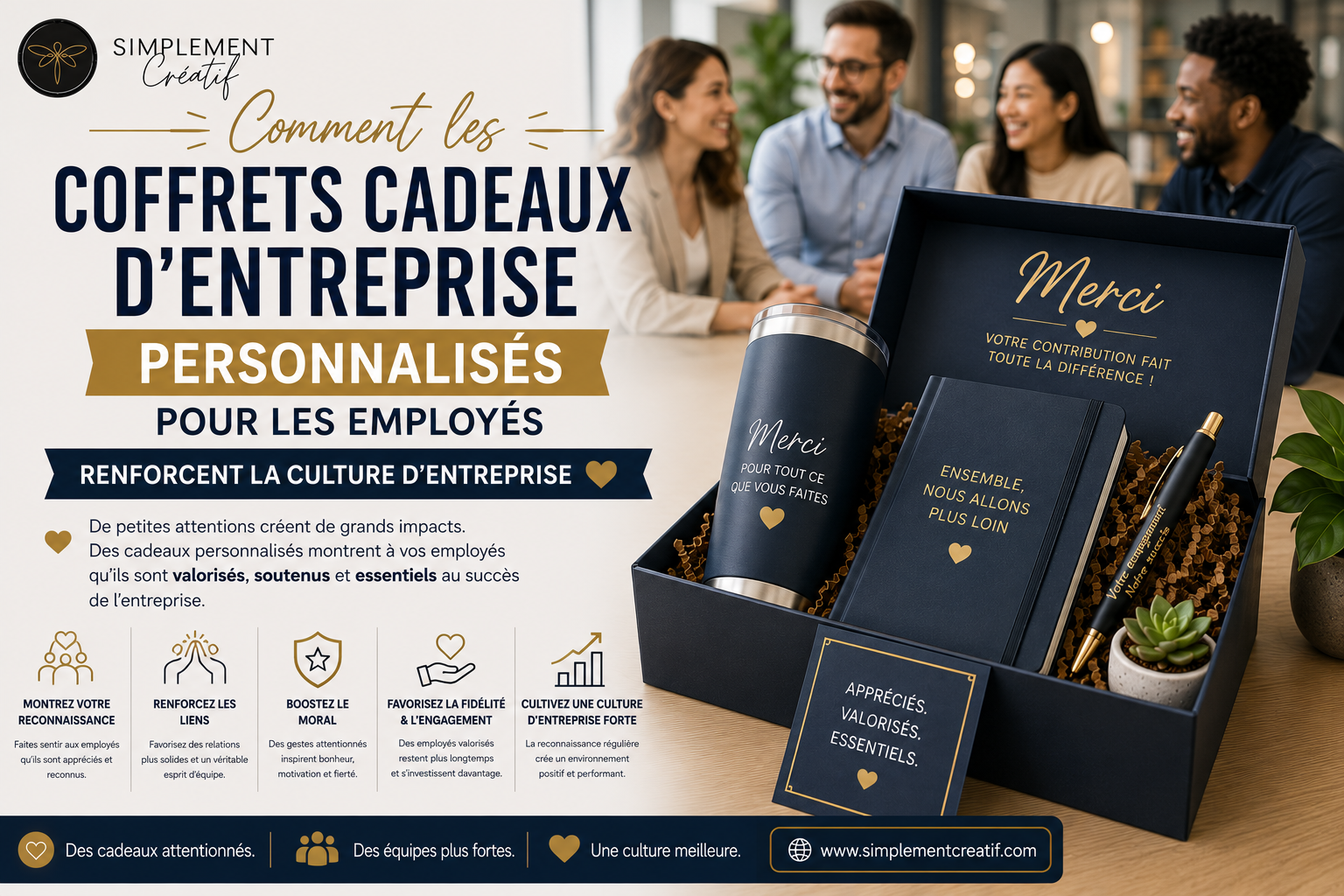 Comment les coffrets cadeaux d'entreprise personnalisés pour les employés renforcent la culture d'entreprise