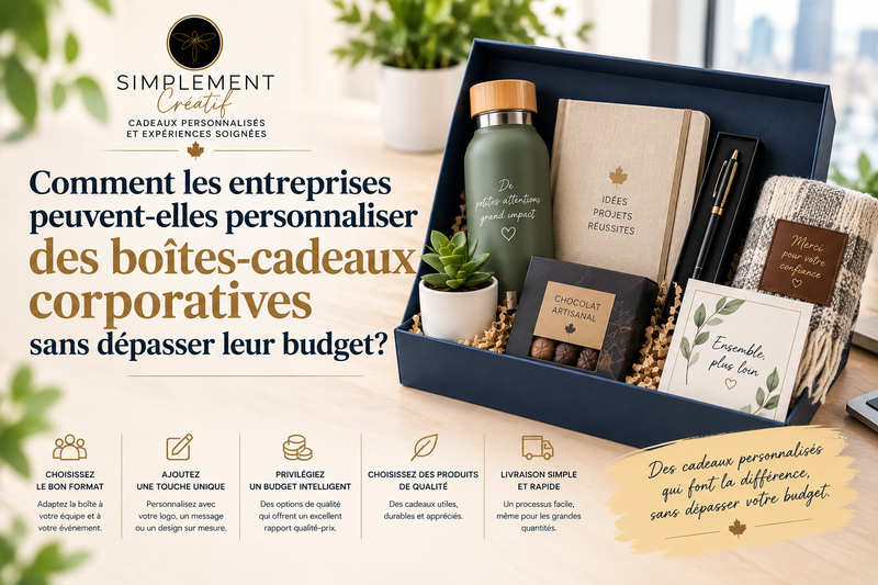 Comment les entreprises peuvent-elles personnaliser des boîtes-cadeaux corporatives sans dépasser leur budget?