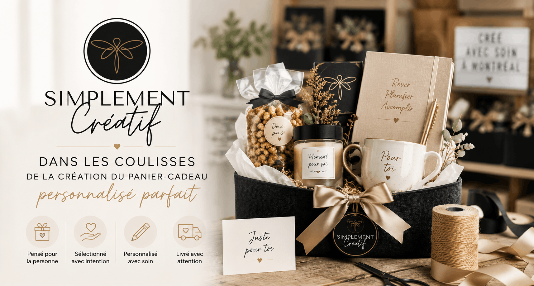 Dans les coulisses : la création du panier-cadeau personnalisé parfait