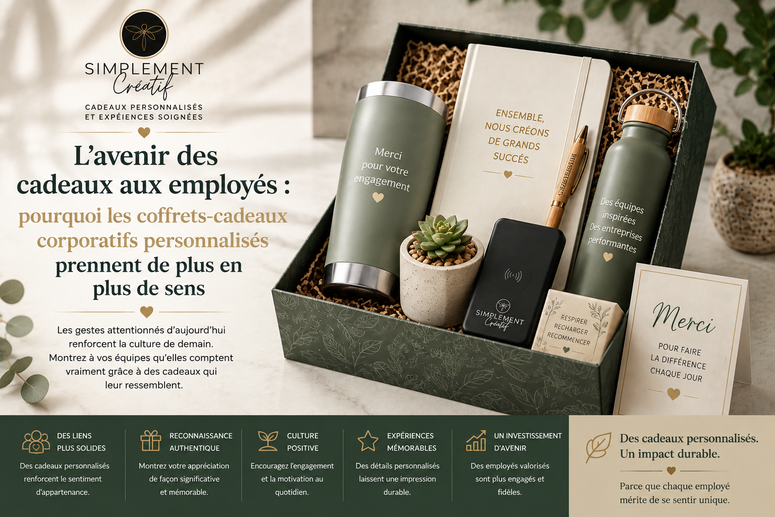 L’avenir des cadeaux aux employés  pourquoi les coffrets-cadeaux corporatifs personnalisés prennent de plus en plus de sens
