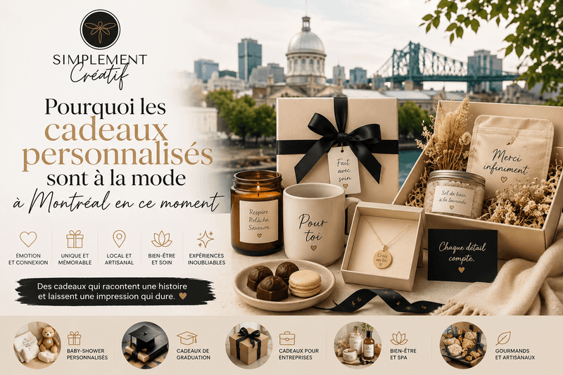 Coffrets cadeaux personnalisés pour femmes à Montréal