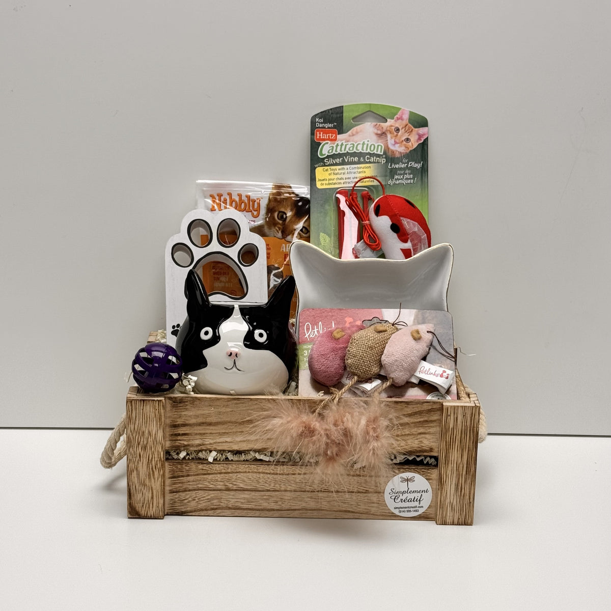 Panier de jeu pour chats et plus