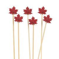 Pique décoratif feuille d’érable – 4,5 po (paquet de 100)