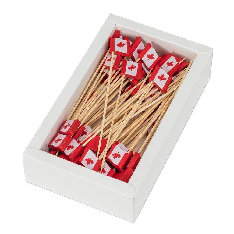 Canada flag picks - 4.5''H 80 pieces