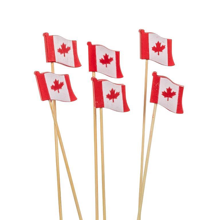Canada flag picks - 4.5''H 80 pieces