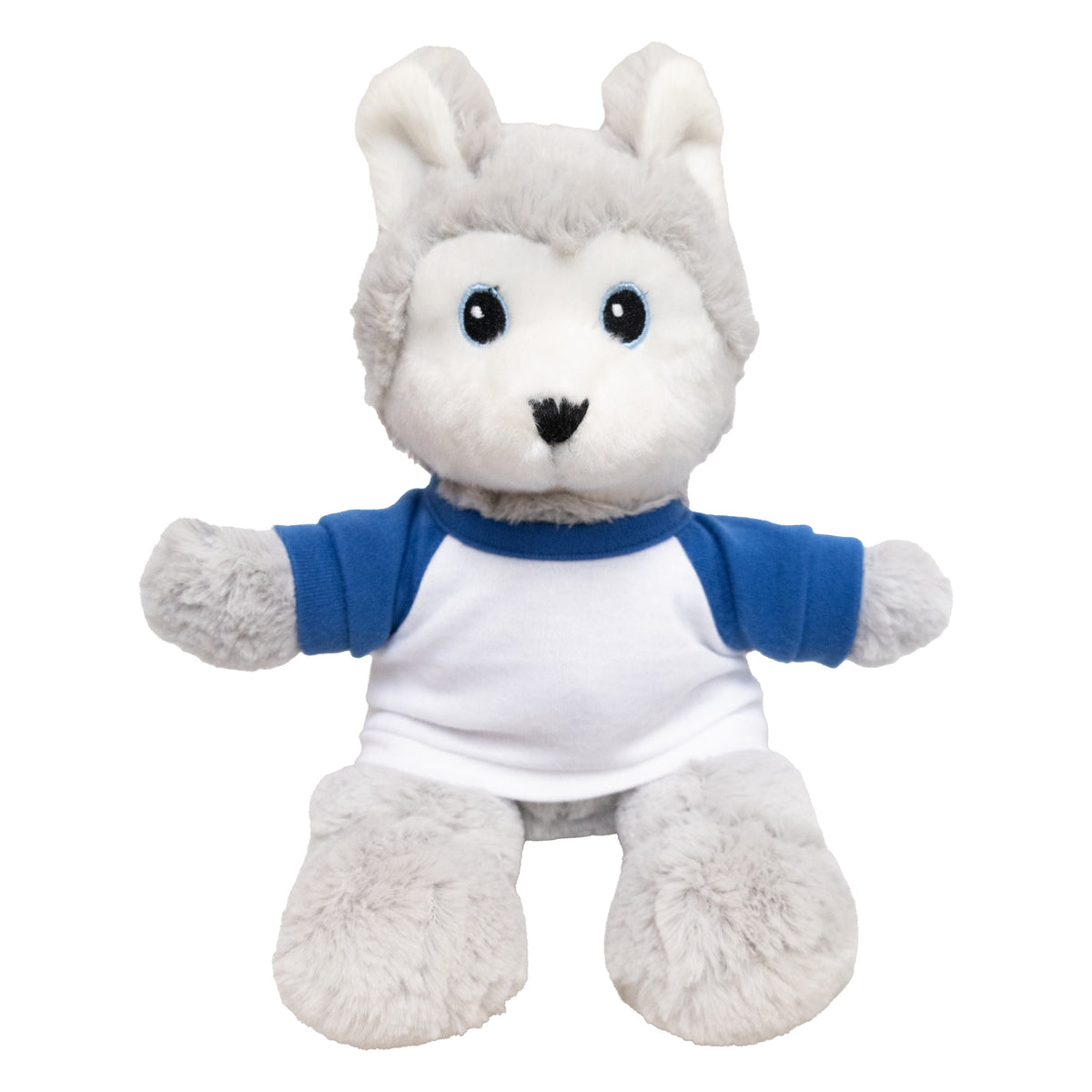 63323 - husky in royal blue baseball tee
