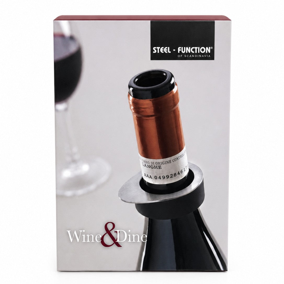 Ens. de 2 Anneaux Stop-Gouttes pour Bouteille de Vin, Wine&Dine