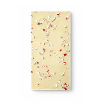 Tablette de chocolat blanc à la canne de Noël