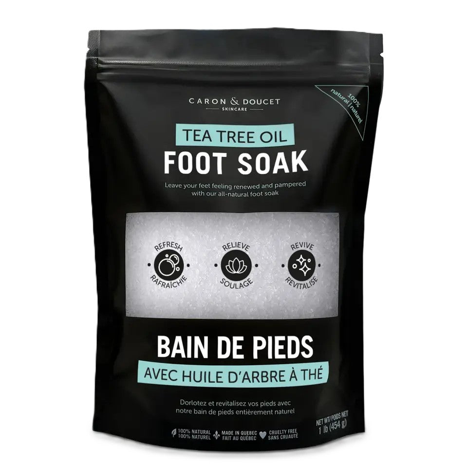 Bain de pieds à l'huile d'arbre à thé 100% naturelle