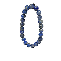 Bracelet Composé de Perles de Lapis-Lazuli Melanger avec Pyrite.