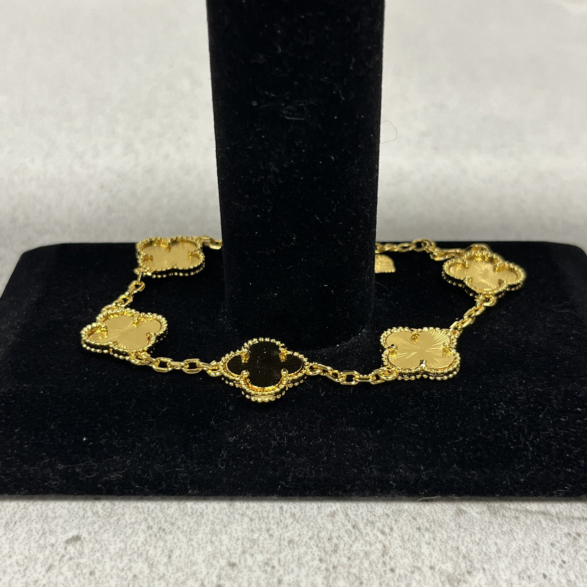 Lucky Clover “Pyrit” Bracelet in Gold Color