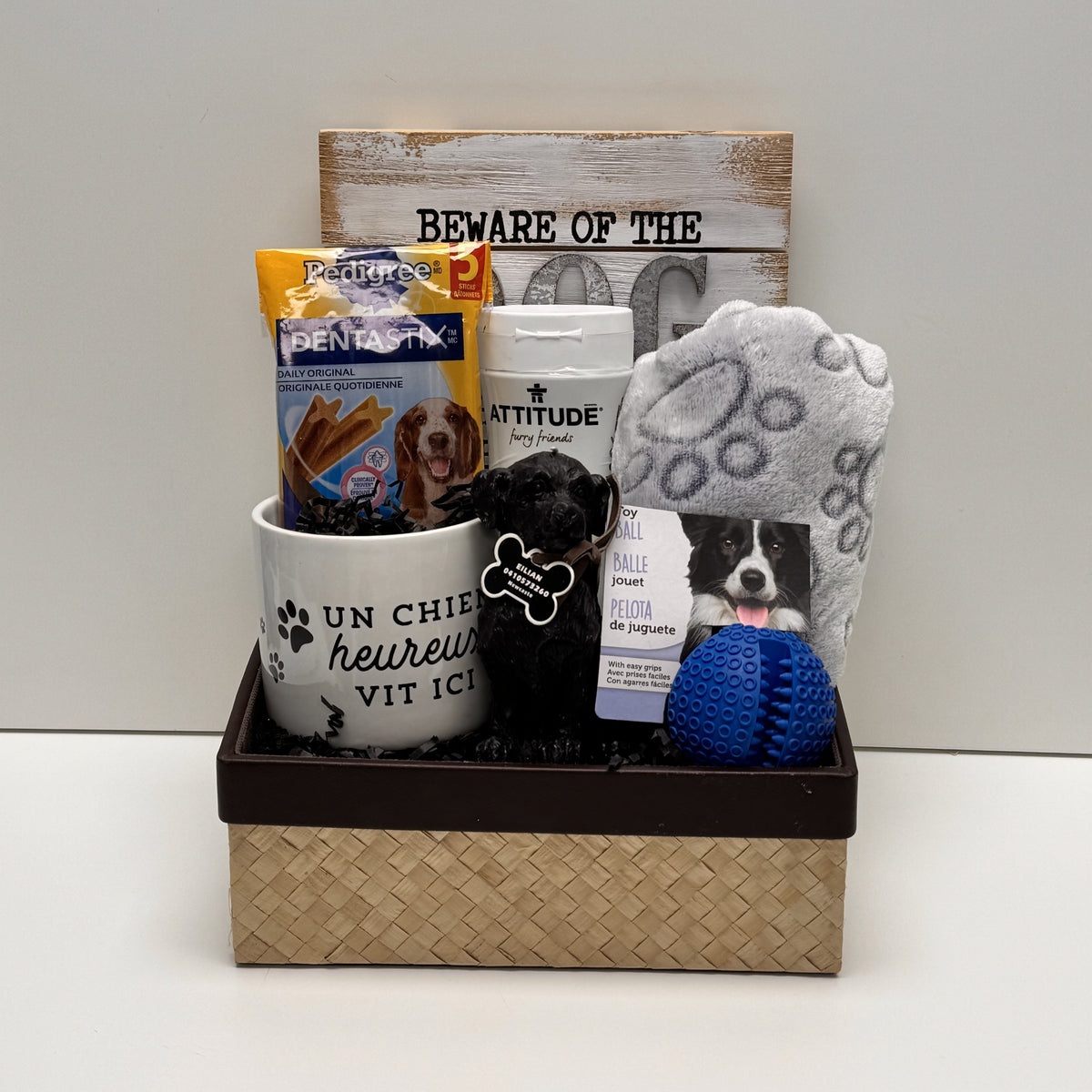 Panier de réconfort pour chien