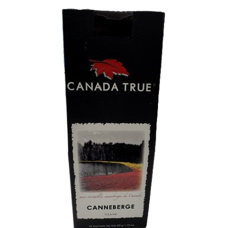 Tisane Canneberge, 25 sachets 50g, Canada True