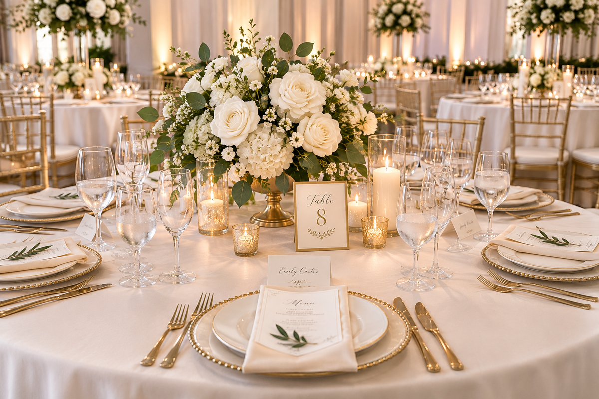 Numéros de table de mariage personnalisés