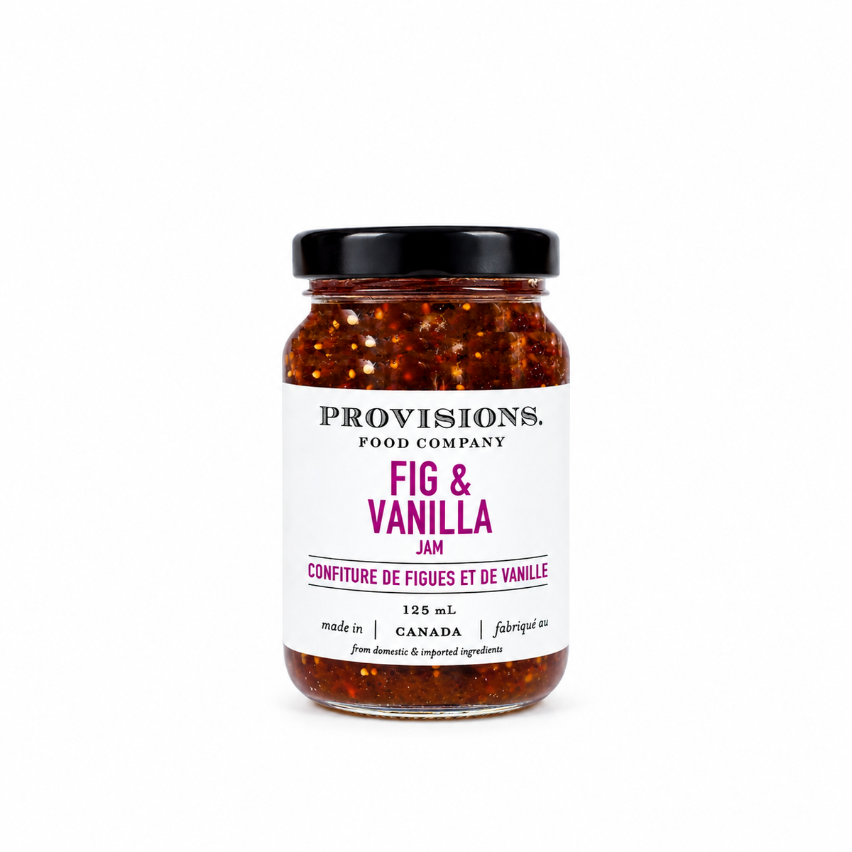 Confiture De Figues Et De Vanille, 125ml.