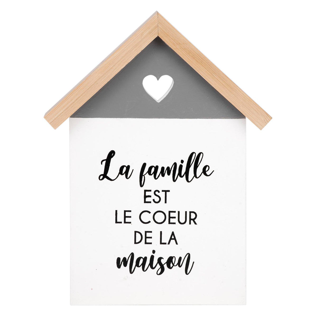 Plaques mural - ''LA FAMILLE EST LE COEUR DE LA MAISON''