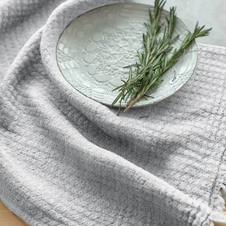 Hampton Tea Towels Silver Grey