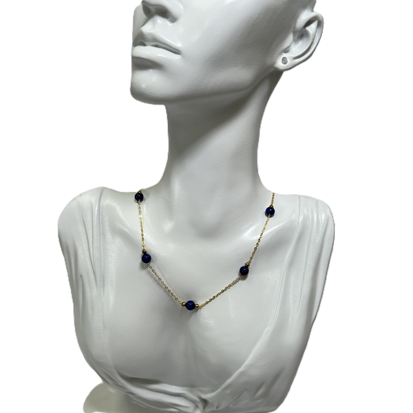 "Lapis" Beads Necklace
