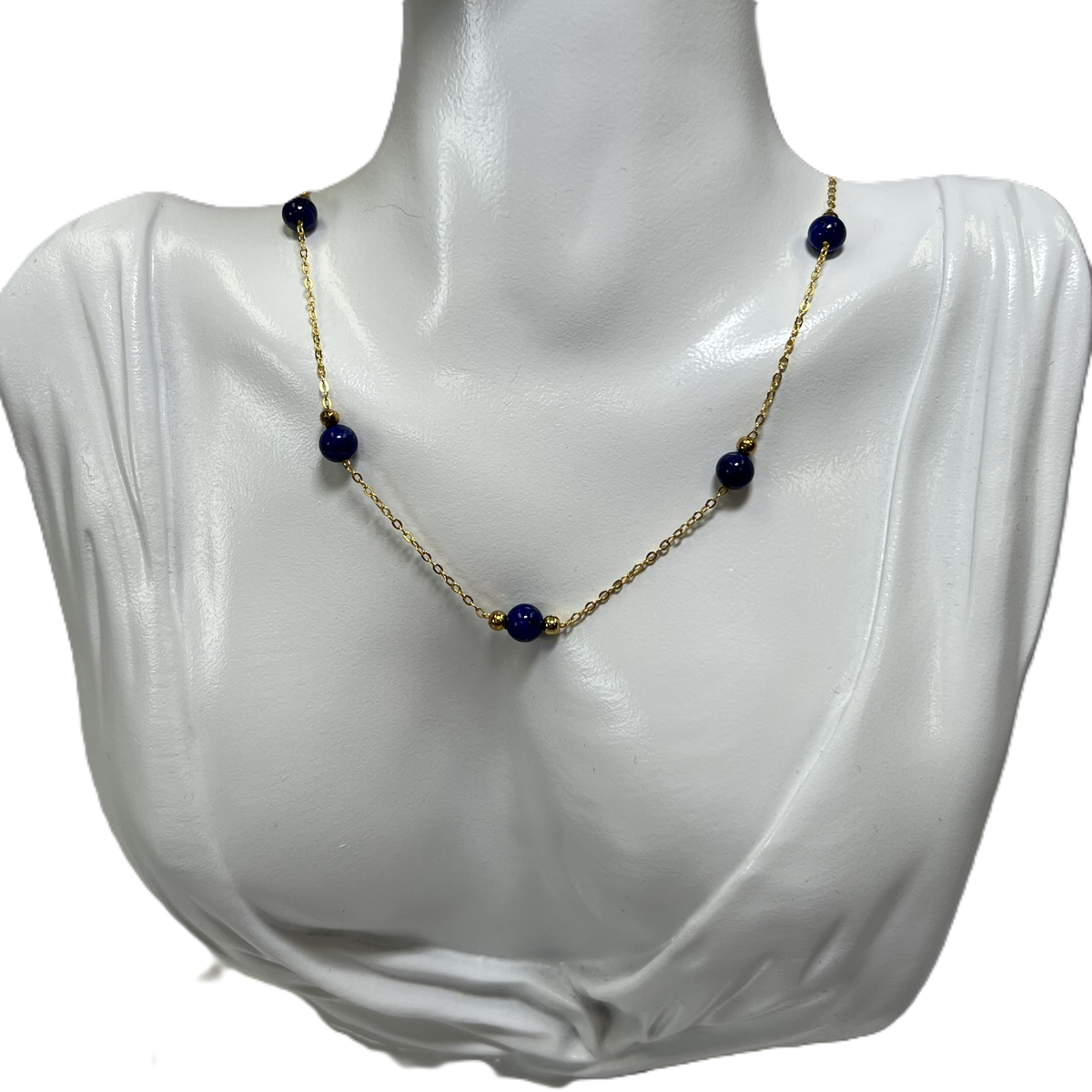 "Lapis" Beads Necklace
