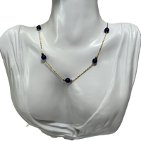 "Lapis" Beads Necklace