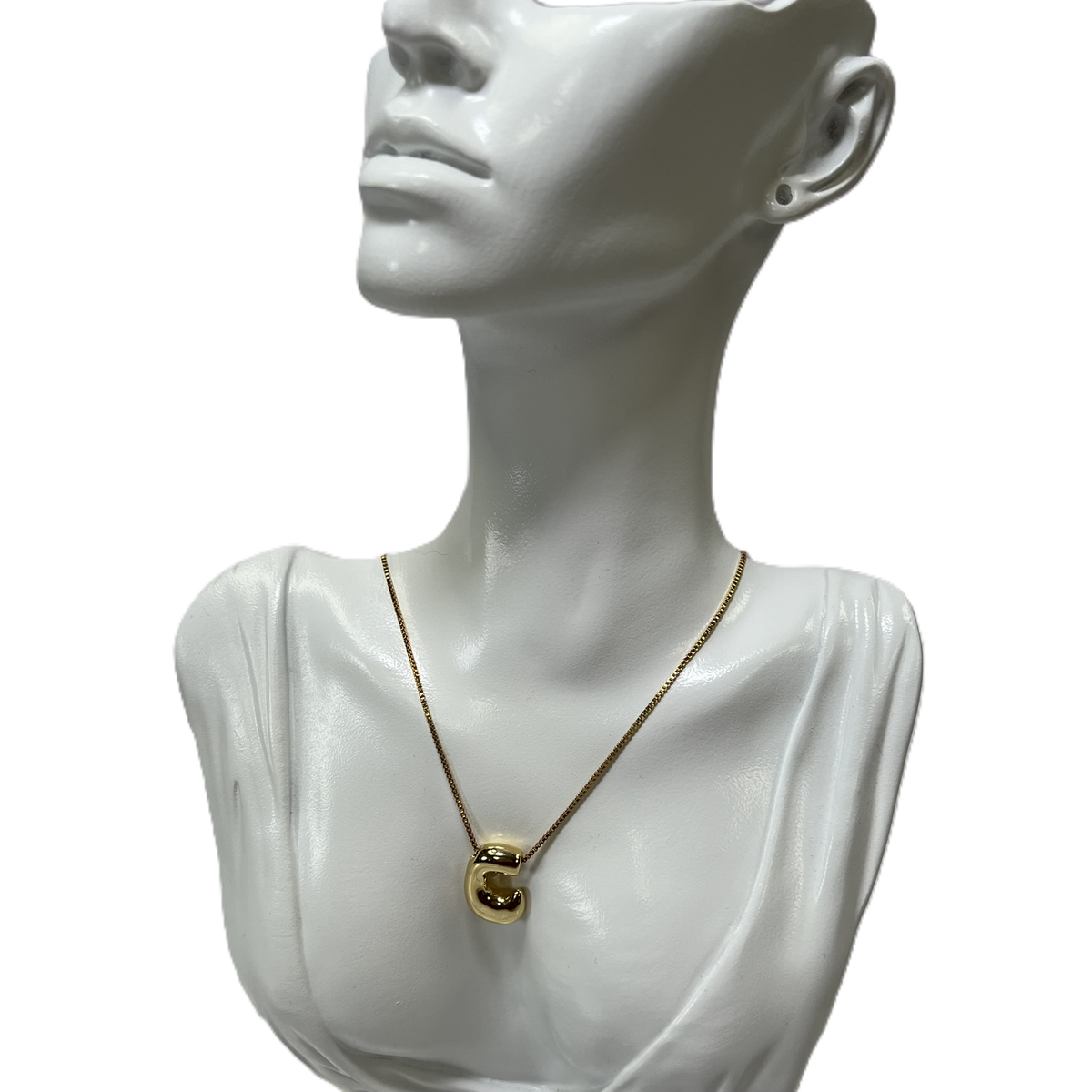 Collier avec Chaîne Plaqué Or Initiale C – Belle par Elle Barré