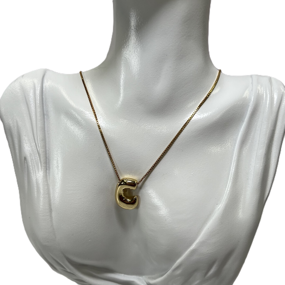 Collier avec Chaîne Plaqué Or Initiale C – Belle par Elle Barré