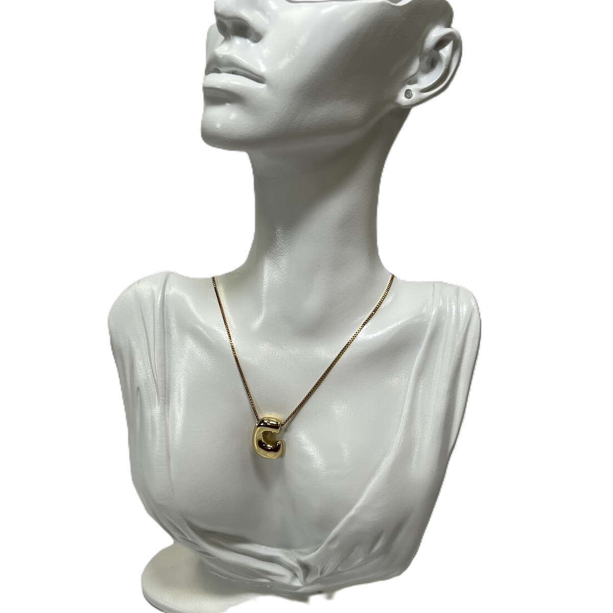 Collier avec Chaîne Plaqué Or Initiale C – Belle par Elle Barré