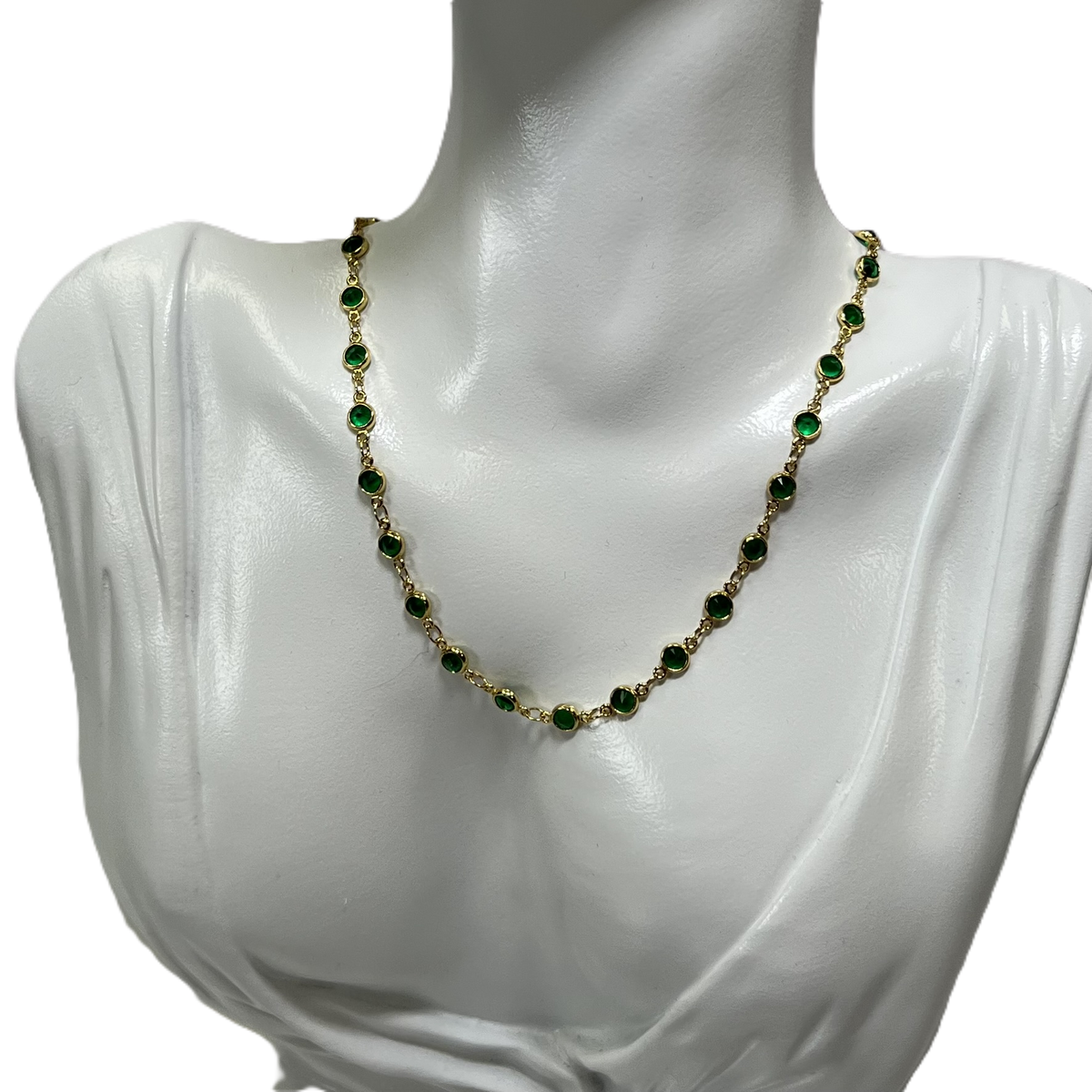 Necklace Green Bubbles Belle by elle barred