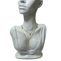 Colliers Cross My Heart en Or Plaque