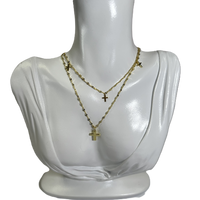 Colliers Cross My Heart en Or Plaque