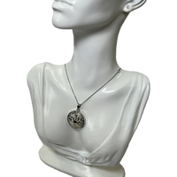 Pendant Silver Tree of Life with "Selenite" backing