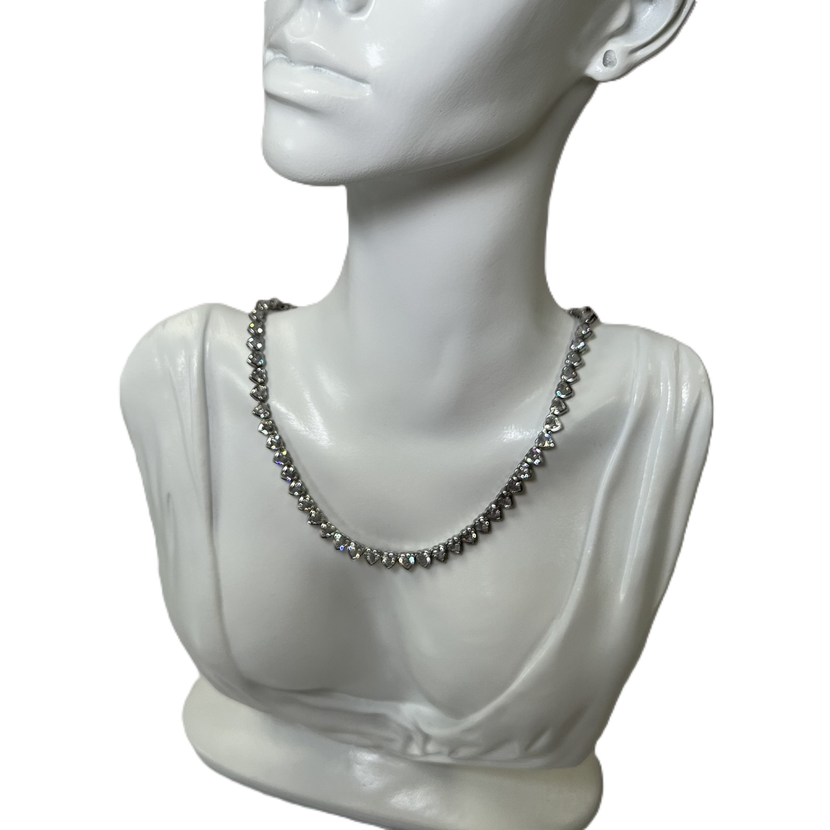 Cupid Necklace Collier Tennis Cœur