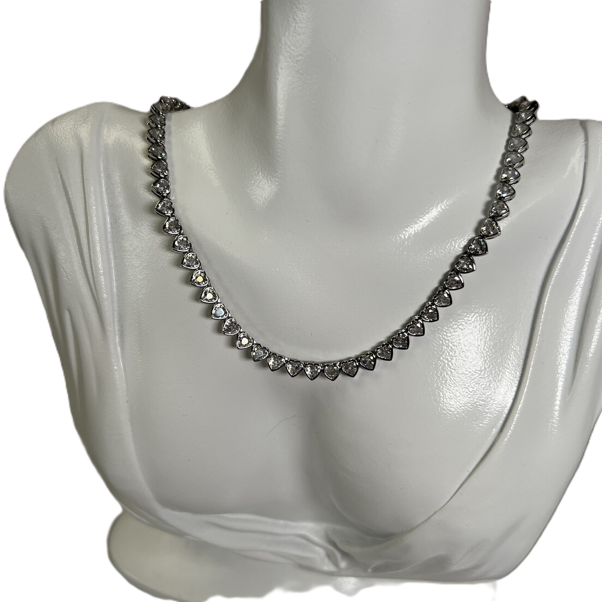 Cupid Necklace Collier Tennis Cœur