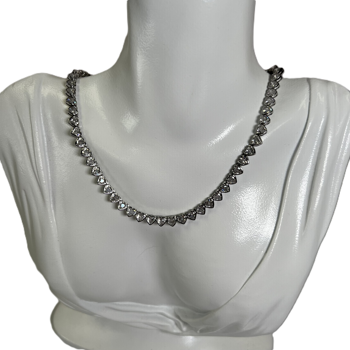 Cupid Necklace Collier Tennis Cœur