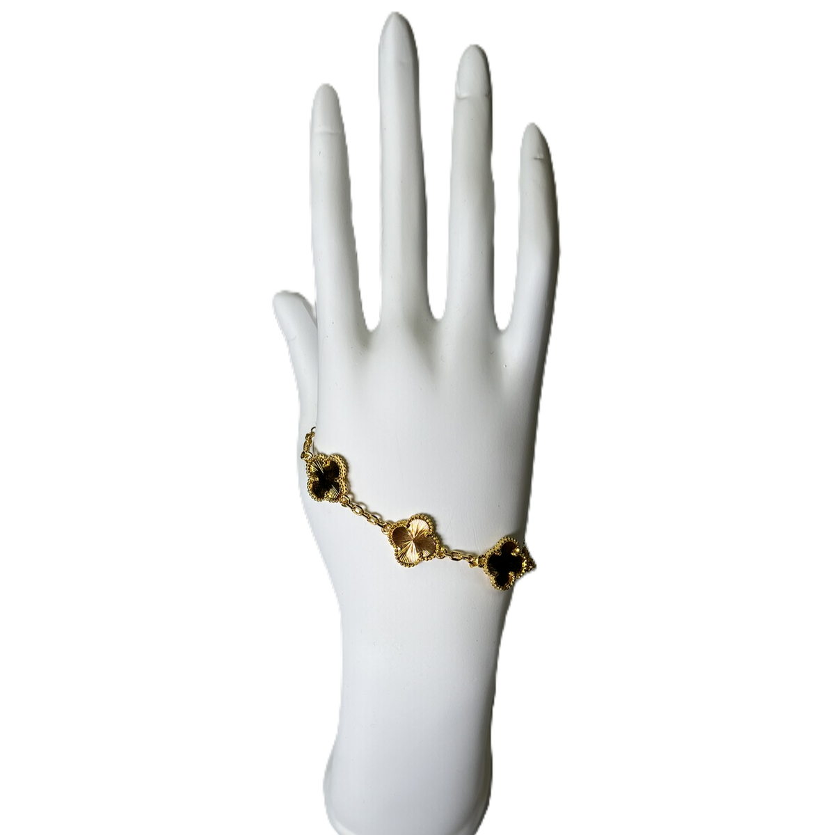 Lucky Clover “Pyrit” Bracelet in Gold Color