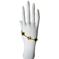Lucky Clover “Pyrit” Bracelet in Gold Color