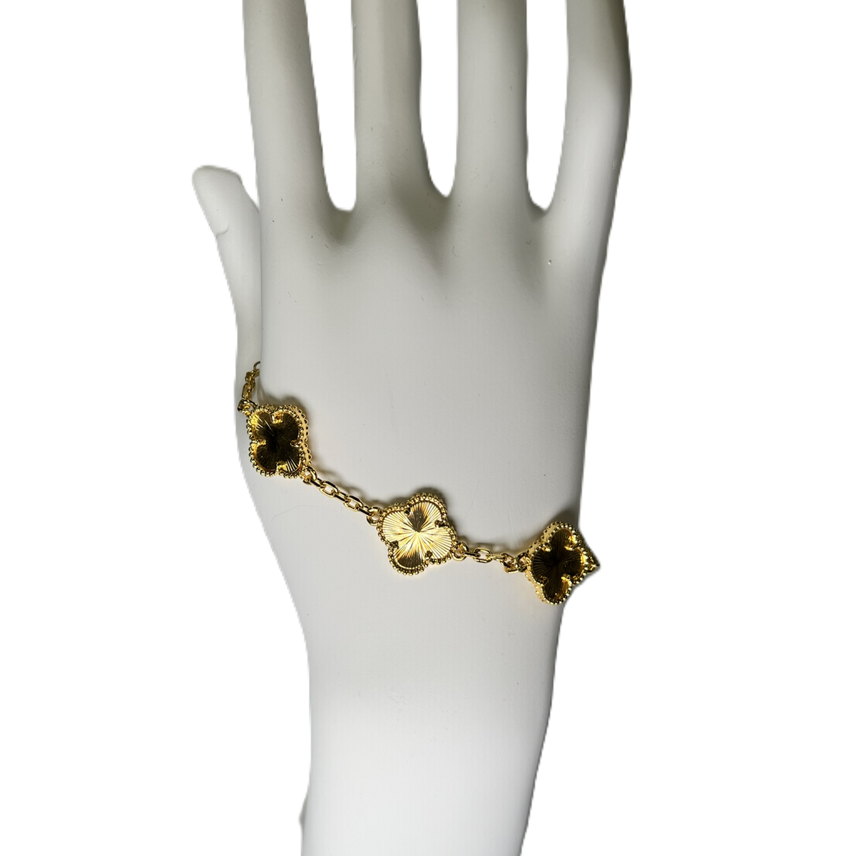 Lucky Clover “Pyrit” Bracelet in Gold Color