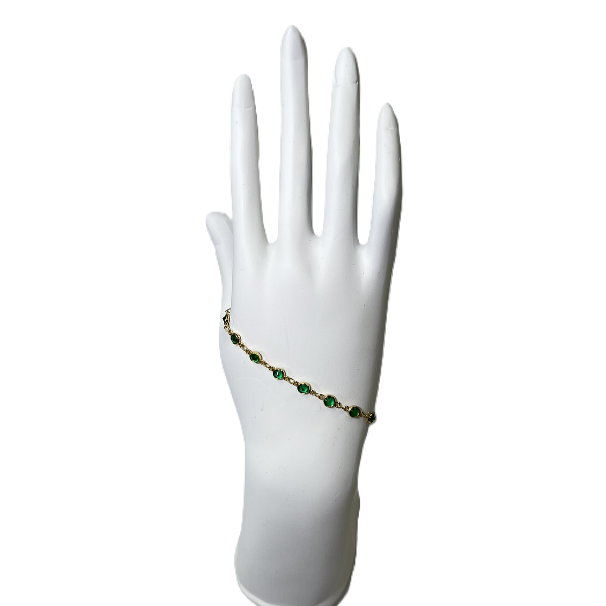 Green Bubbles Belle by elle barred bracelet