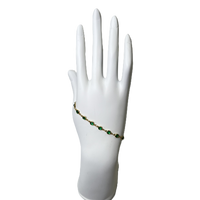 Green Bubbles Belle by elle barred bracelet