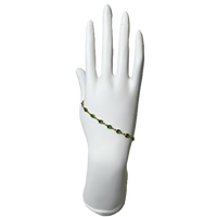 Green Bubbles Belle by elle barred bracelet