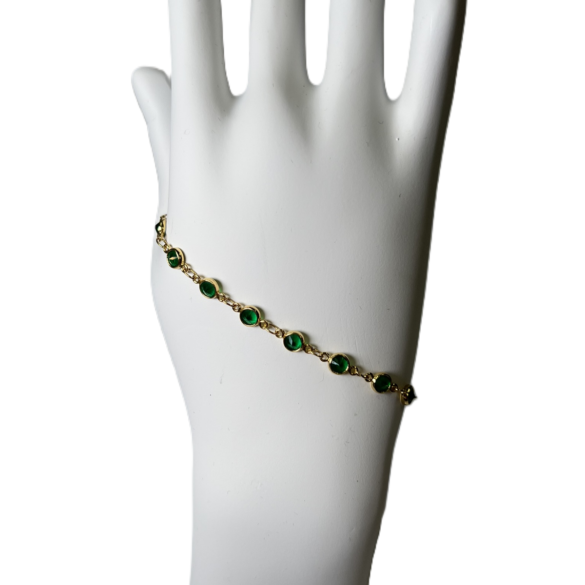 Green Bubbles Belle by elle barred bracelet