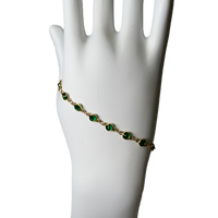 Green Bubbles Belle by elle barred bracelet