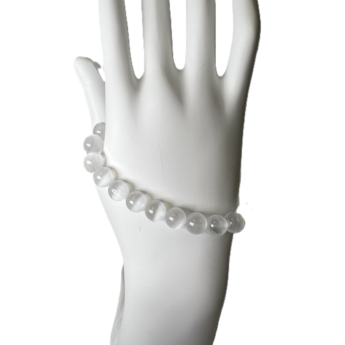 "Selenite" Beads Bracelet