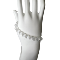 "Selenite" Beads Bracelet