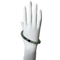 Aqua and Purple Beads Bracelet