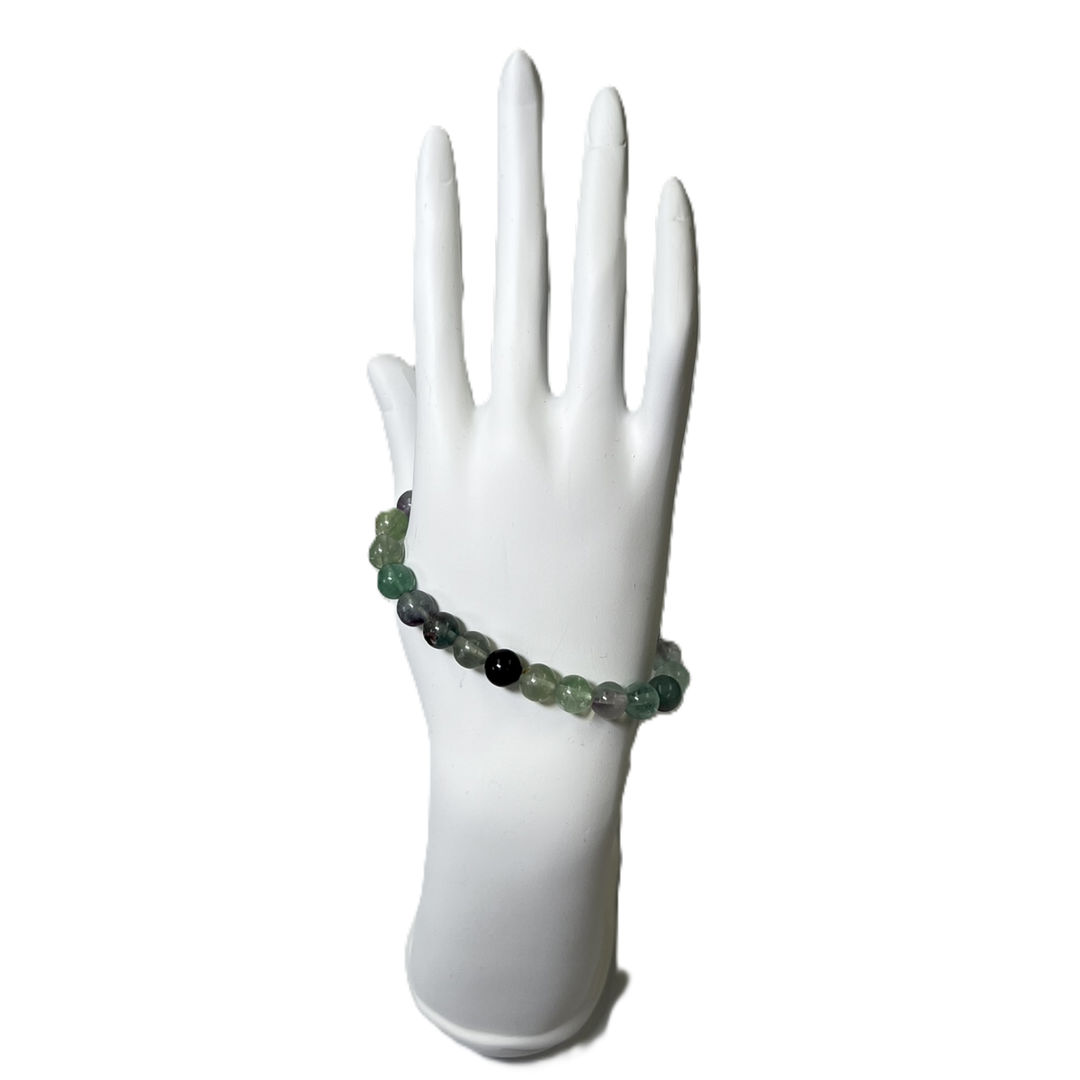 Aqua and Purple Beads Bracelet