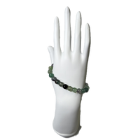 Aqua and Purple Beads Bracelet