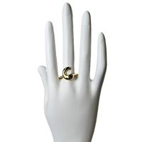 Ring C Initial Bubble Belle by elle barred