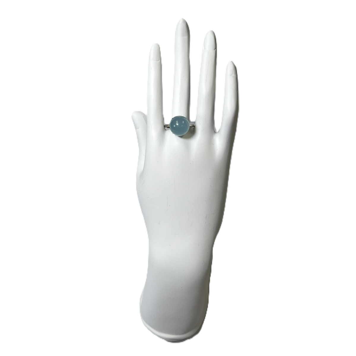 Ring Sphere "Aqua marine" Adjustable