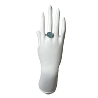 Ring Sphere "Aqua marine" Adjustable